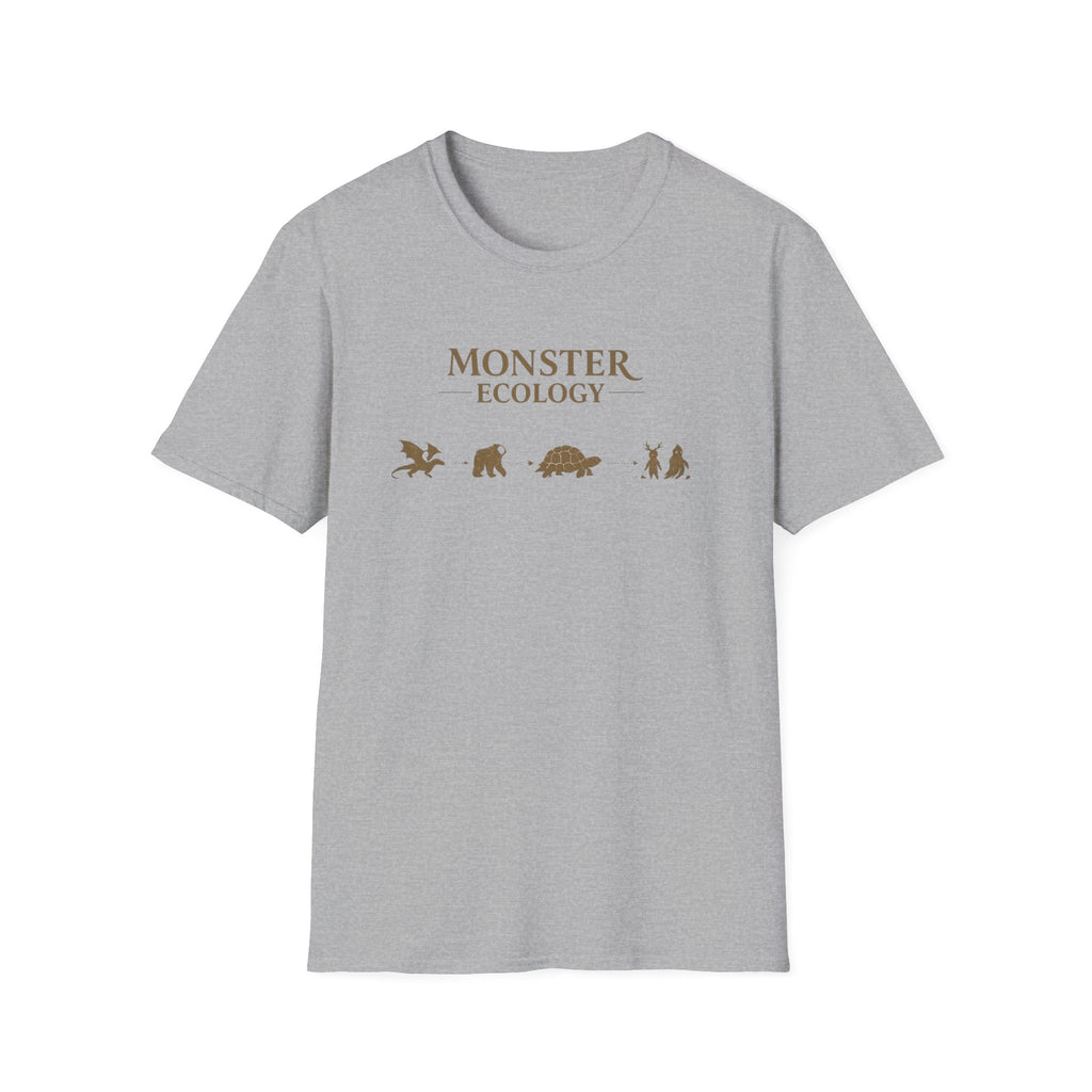 Monster Ecology T-Shirt - Cute Monster Silhouette Animal Conservation Tee
