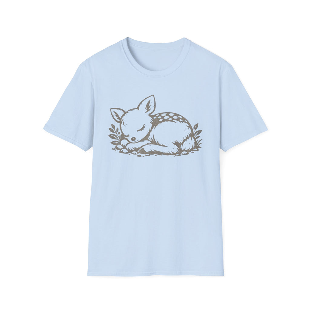 Cute Sleeping Deer Graphic T-Shirt