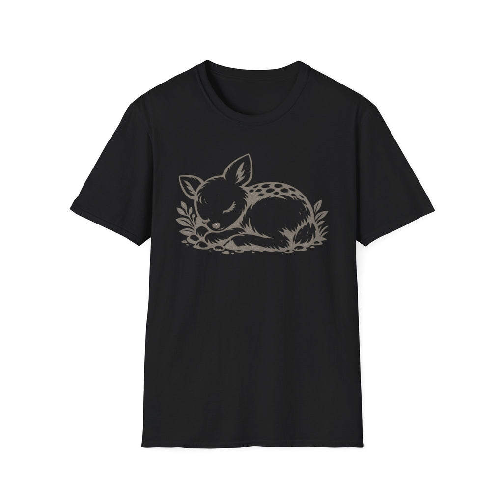 Cute Sleeping Deer Graphic T-Shirt