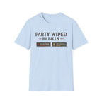 "Party Wiped by Bills" Funny Gaming Meme T-Shirt