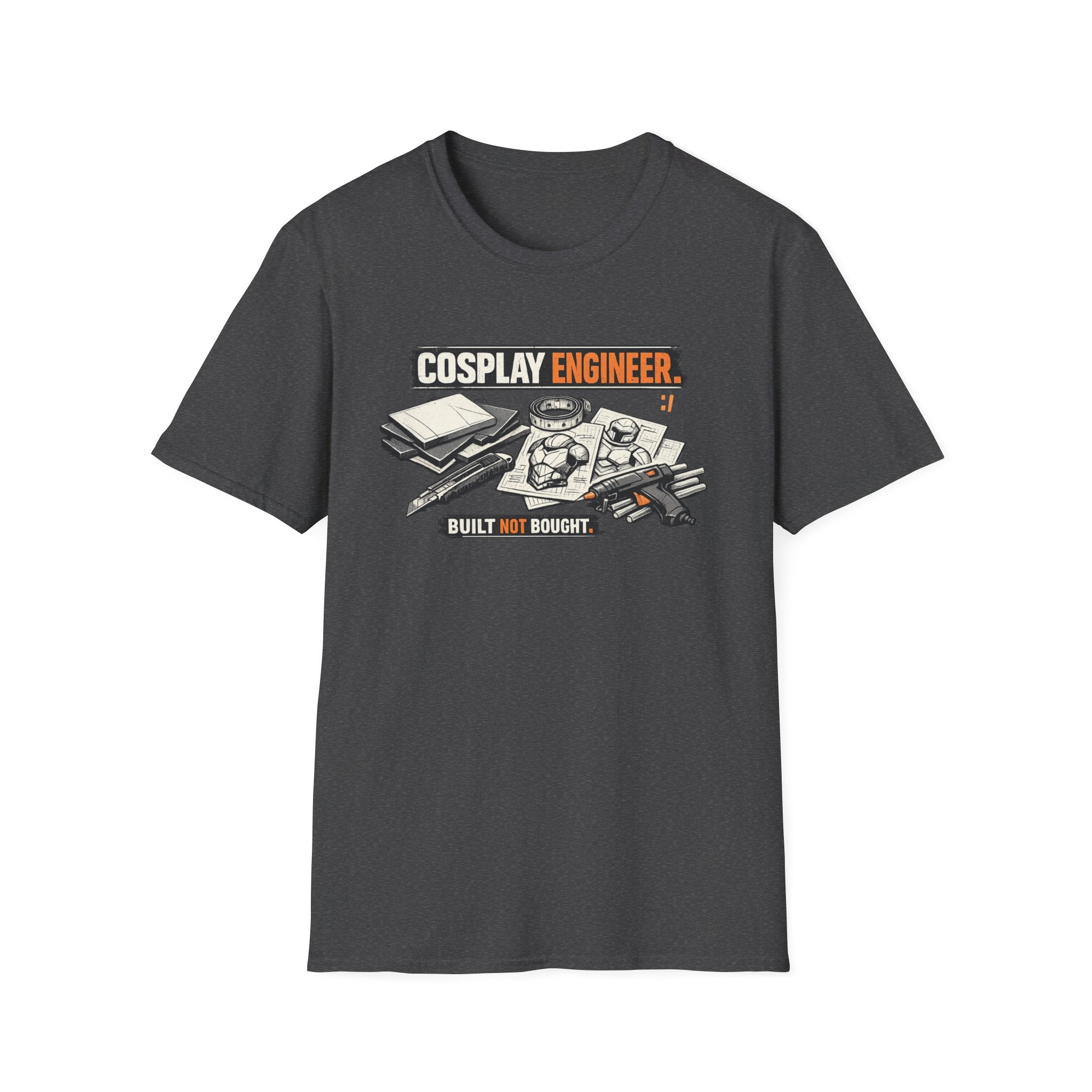 Cosplay Engineer T‑Shirt — "Built Not Bought" Maker Tee