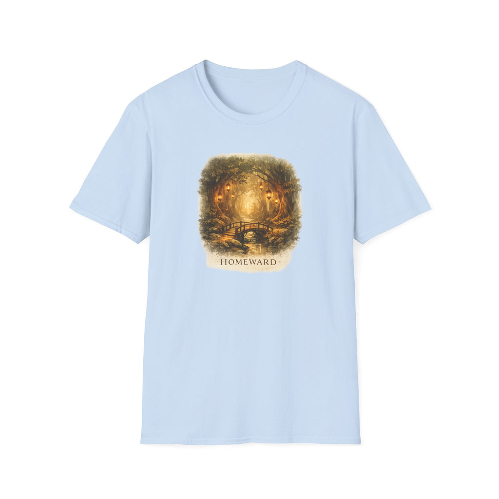 'Homeward' Forest Path Illustration T-Shirt