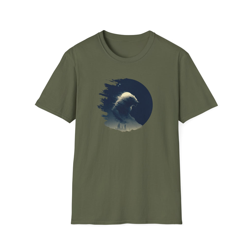 Werewolf Ripped Graphic T-Shirt — Minimalist Howling Tee