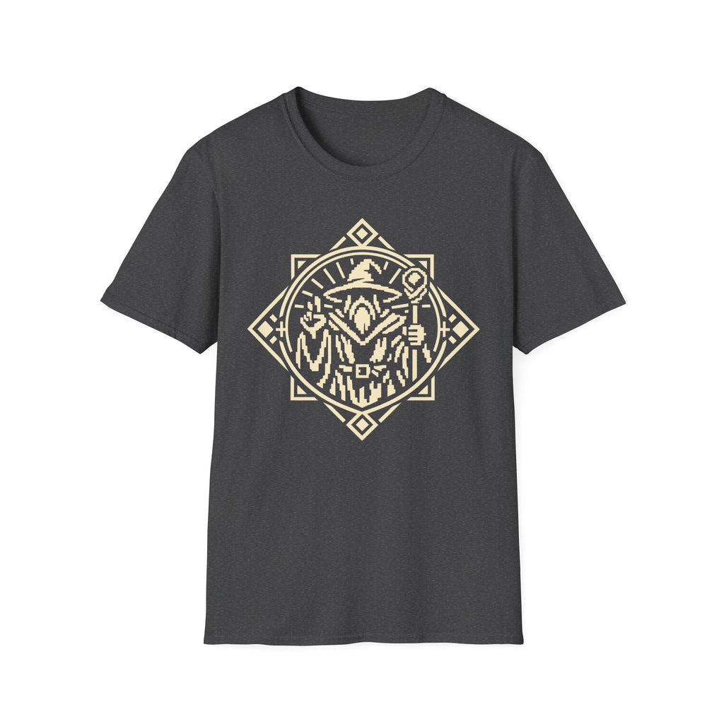 Mystic Wizard T-Shirt - Geometric Arcane Mage Design