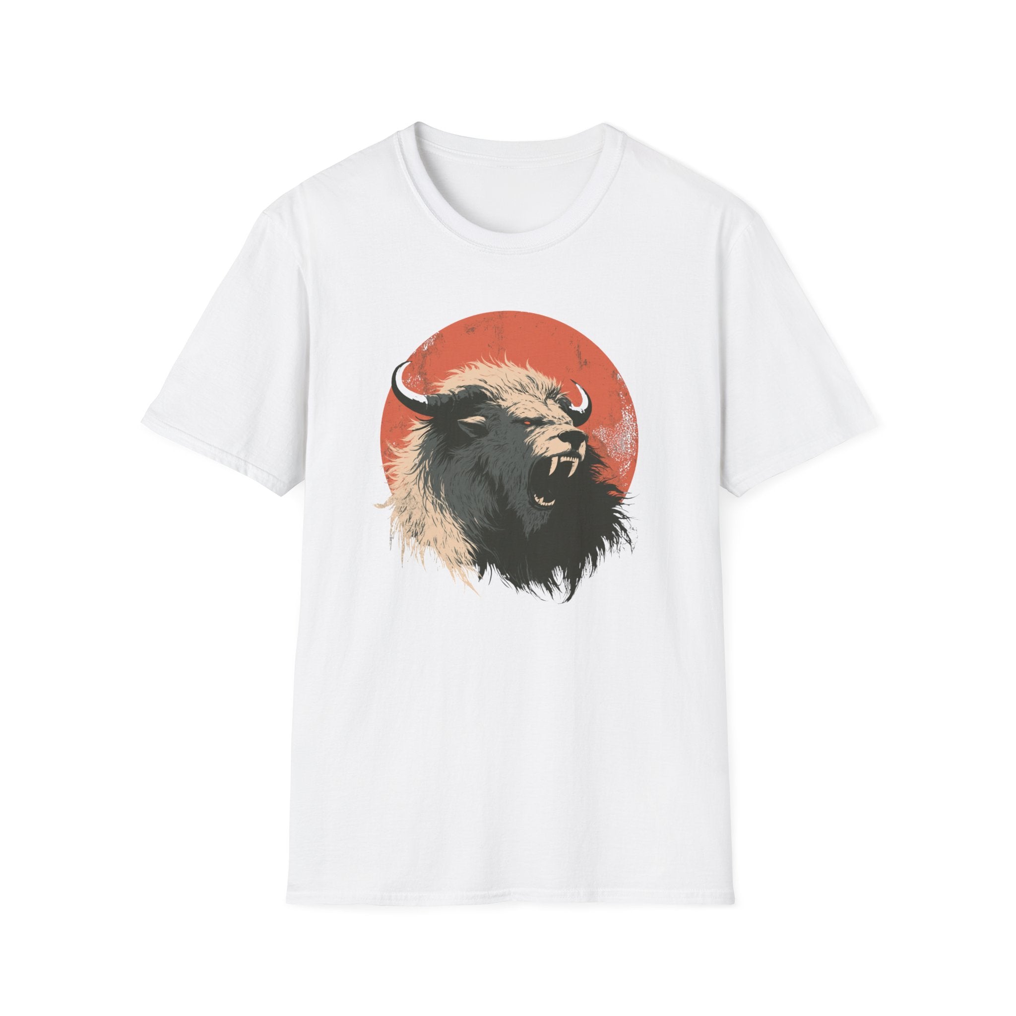 Mythic Yeti Beast Sunset T-Shirt - Vintage Monster Graphic Tee