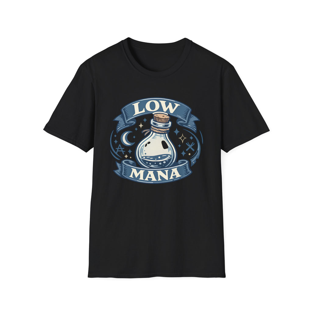 Low Mana T-Shirt — Cute Fantasy Potion Tee for Gamers & RPG Fans