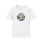 'Safe Here' Cozy Mountain Cabin Snowfall T-Shirt