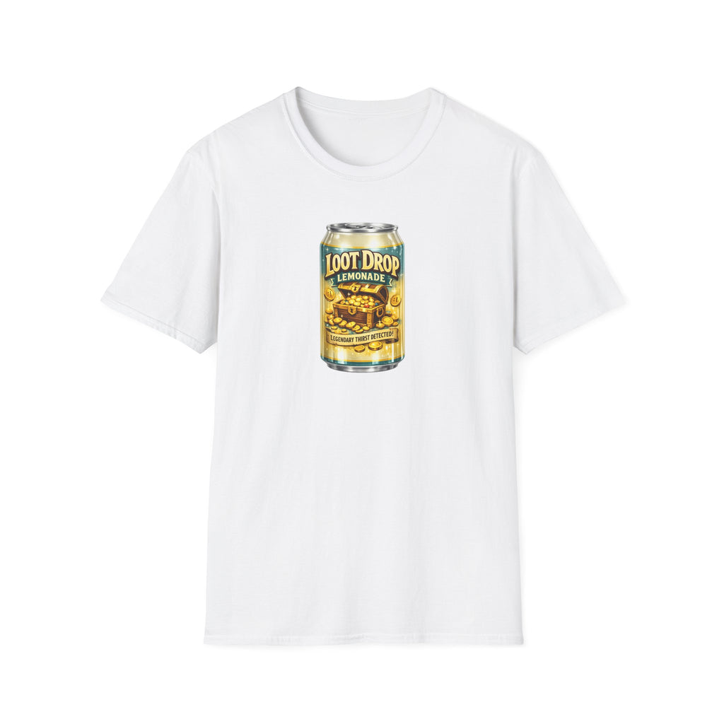Loot Drop Lemonade T-Shirt — Gamer Treasure Can Graphic Tee