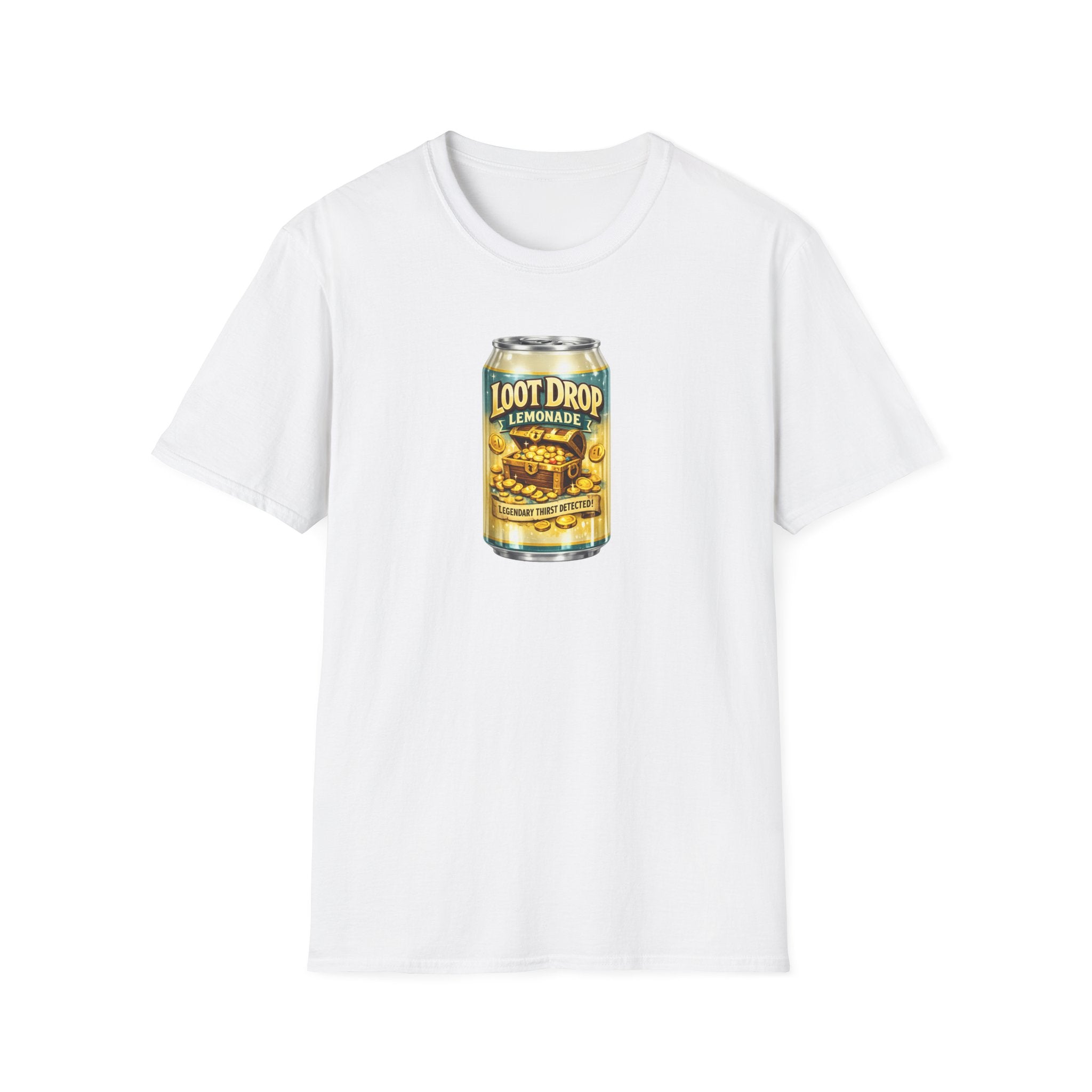 Loot Drop Lemonade T-Shirt — Gamer Treasure Can Graphic Tee
