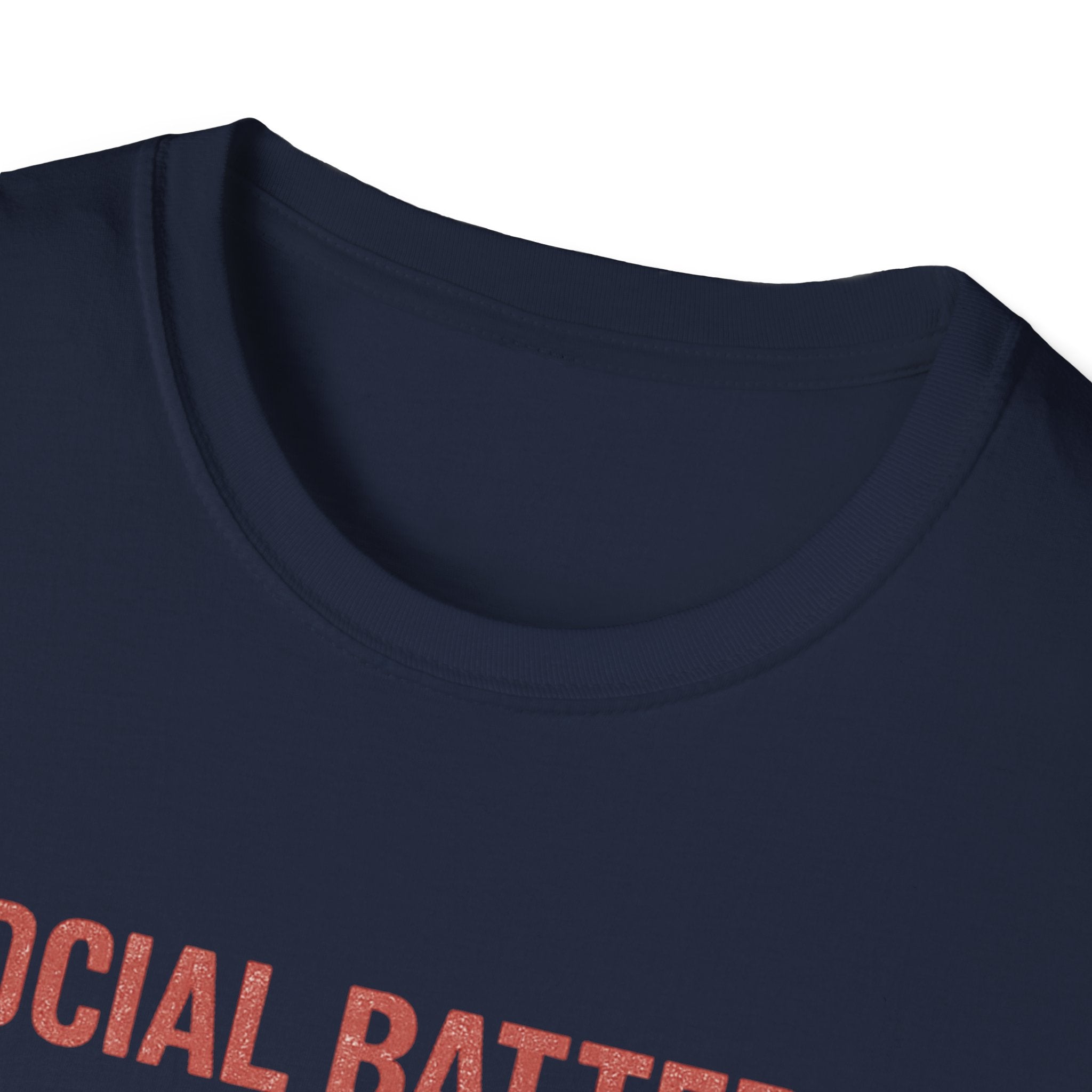 Social Battery Low Funny Introvert Graphic T-Shirt