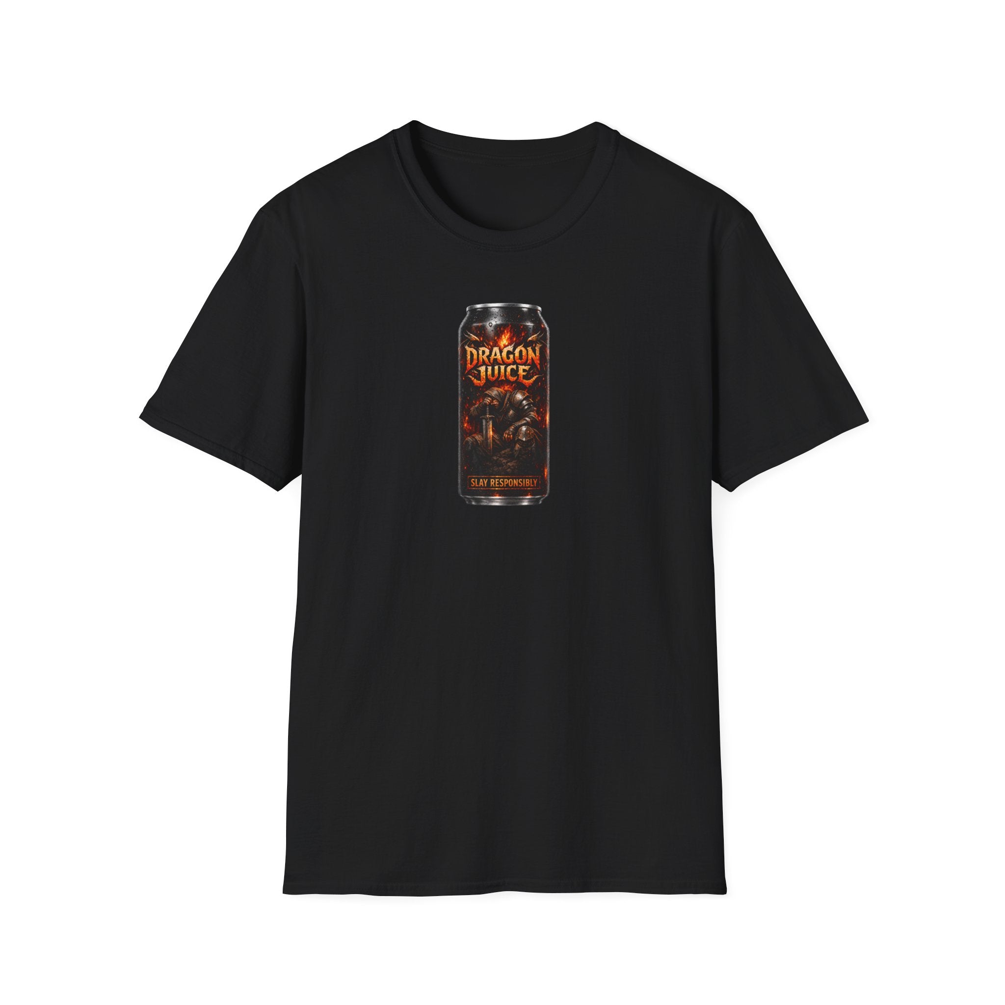 Dragon Juice Can 'Slay Responsibly' Graphic T-Shirt
