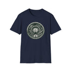 Mystic Forest Portal T-Shirt — Circular Woodland Scene with Moonlit Path