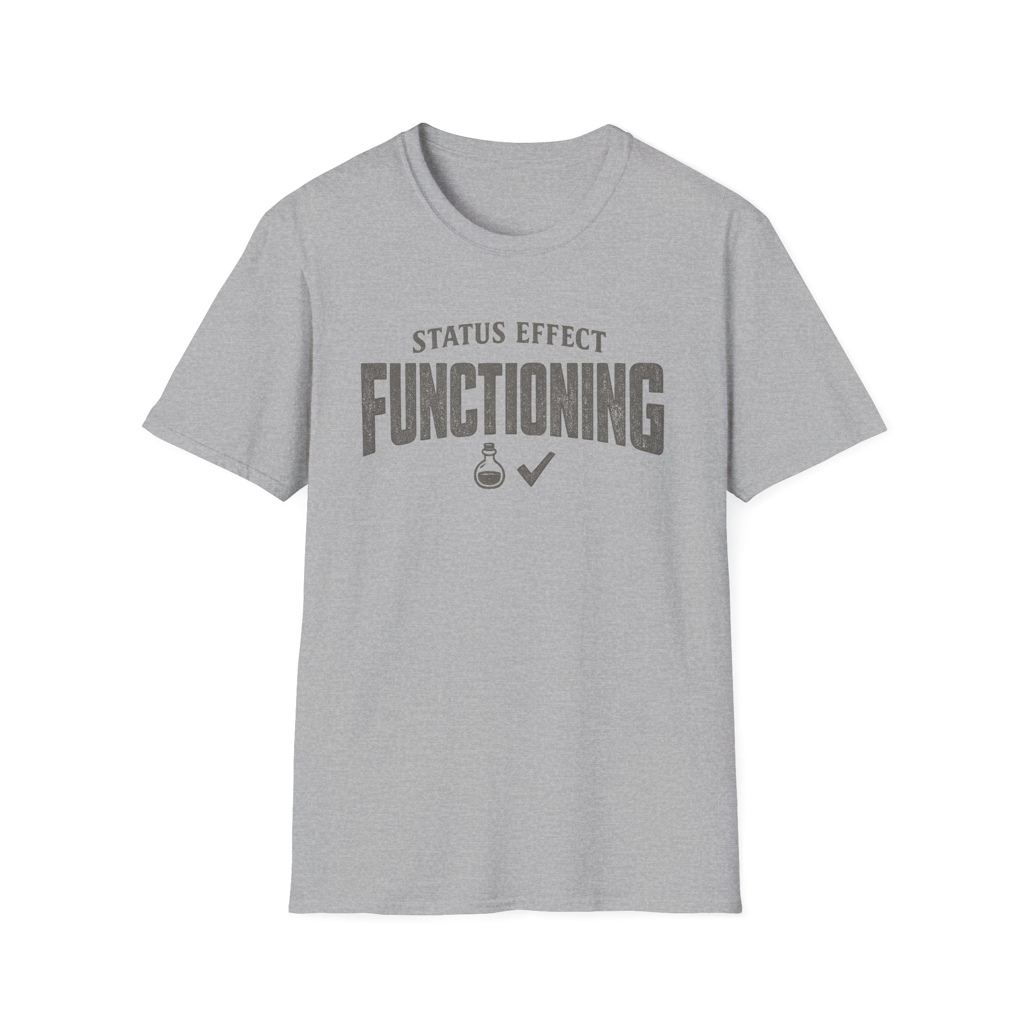 “Status Effect Functioning” Casual Graphic T-Shirt