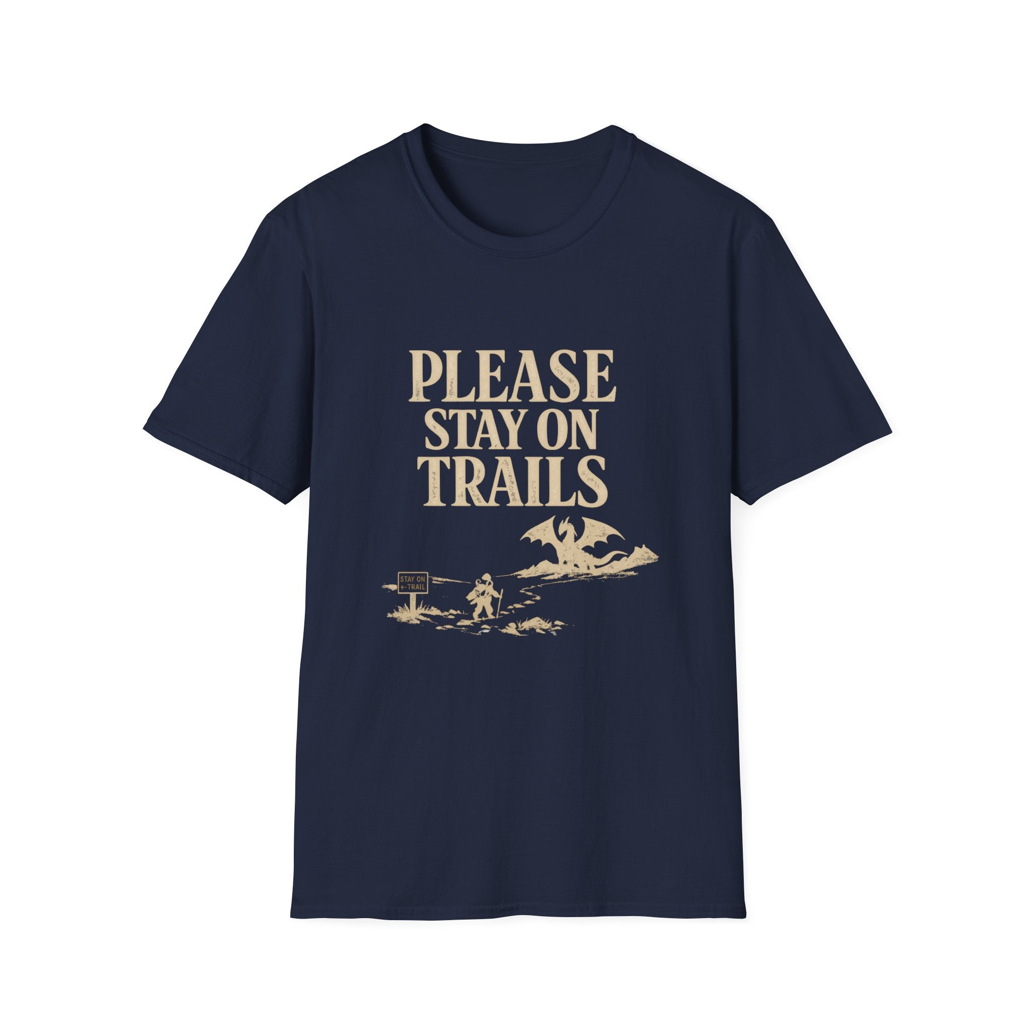 Please Stay On Trails T-Shirt - Dragon Off Trail Tee