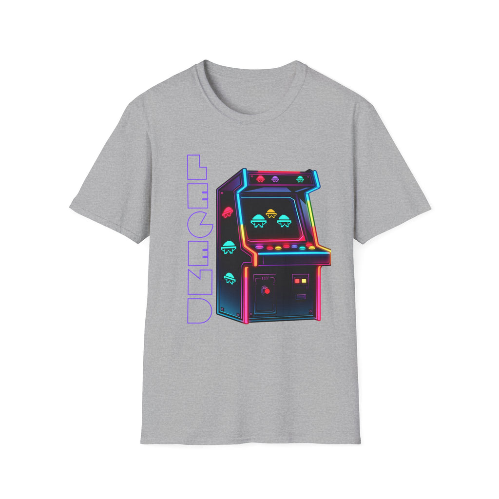 Retro Neon Arcade T-Shirt - 'Legend' Vintage Video Game Tee