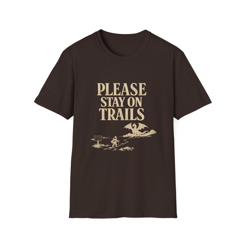 Please Stay On Trails T-Shirt - Dragon Off Trail Tee