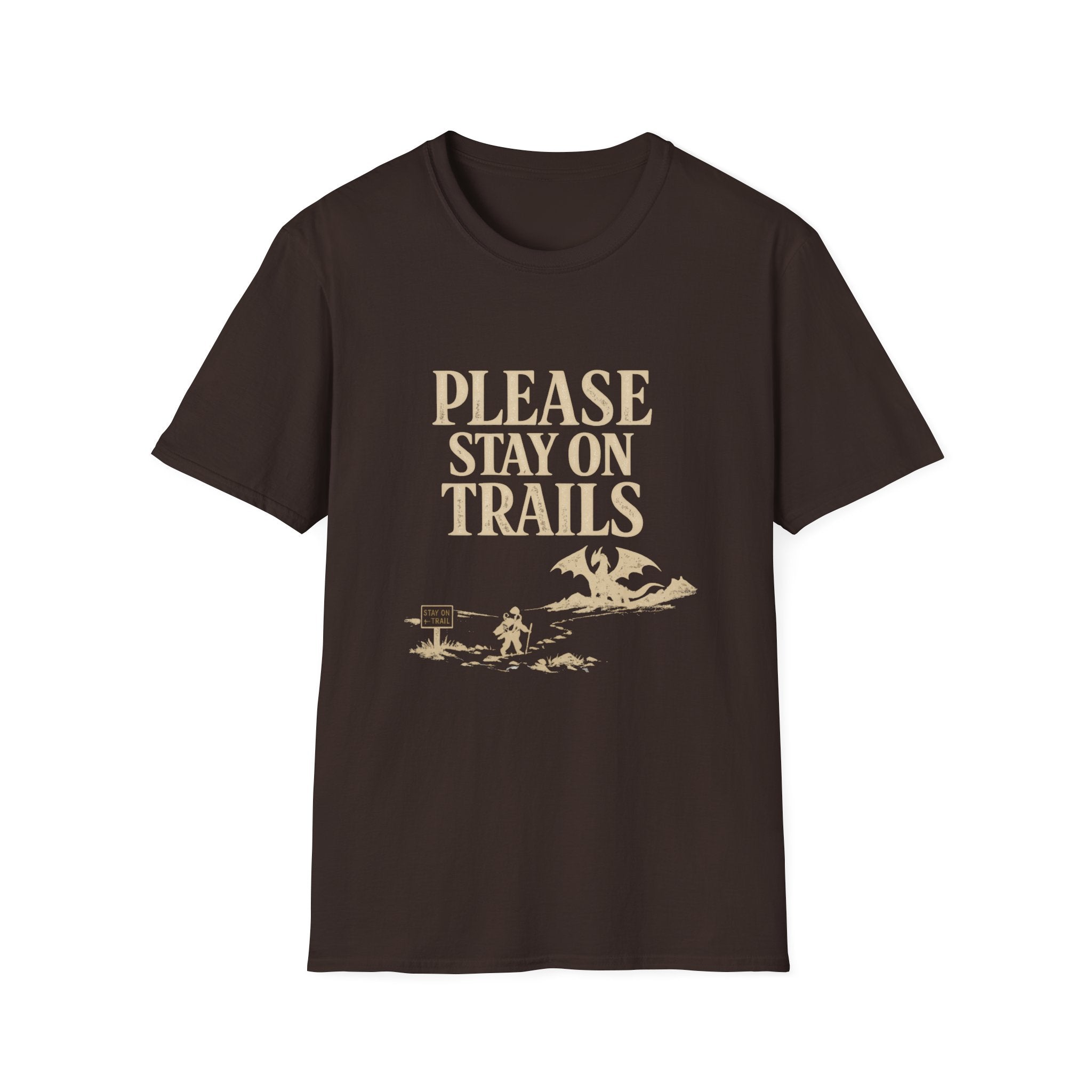 Please Stay On Trails T-Shirt - Dragon Off Trail Tee