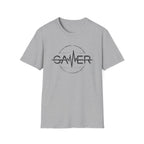 Gamer Heartbeat T-Shirt - Retro Monochrome Black Gaming Tee