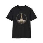 Stylized Star Fighter T-Shirt - Vintage Sci‑Fi Starship Graphic