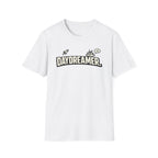 Daydreamer Graphic T-Shirt — Retro Rocket & Castle Design