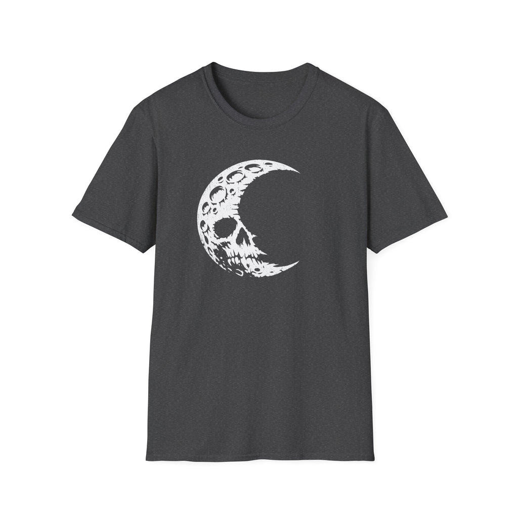Crescent Skull Moon T-Shirt - Gothic Lunar Graphic Tee