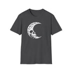 Crescent Skull Moon T-Shirt - Gothic Lunar Graphic Tee