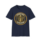 Verified Survivor T-Shirt - Vintage Lantern Emblem Tee
