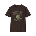 Wanderer Class Cryptid Build - Bigfoot Hiking Graphic T-Shirt