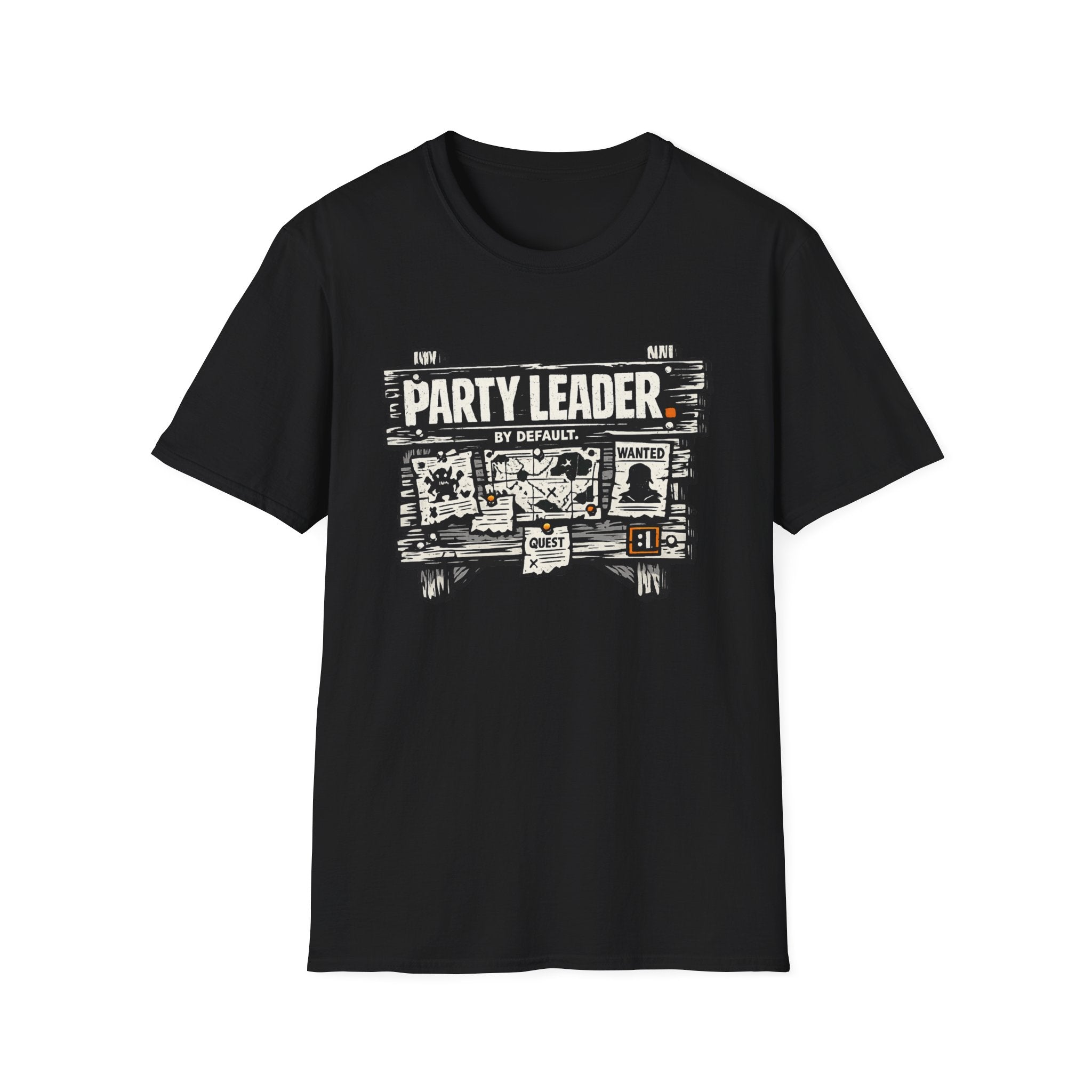Funny 'Party Leader by Default' Graphic T-Shirt