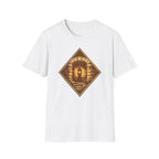 Glowing Lantern T-Shirt — Vintage Stone Diamond Pattern Tee