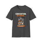 Convention Veteran T-Shirt — Vintage Badge & Lanyard Design