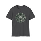 Mystic Forest Portal T-Shirt — Circular Woodland Scene with Moonlit Path
