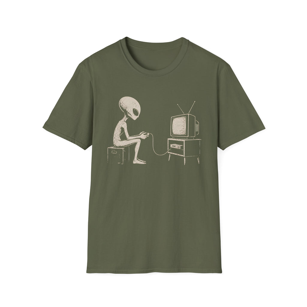 Gamer Alien -  Retro Video Games T-Shirt