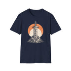 "Gains" Giant Sword T-Shirt — 'Endure Conquer' Vintage Fitness Tee