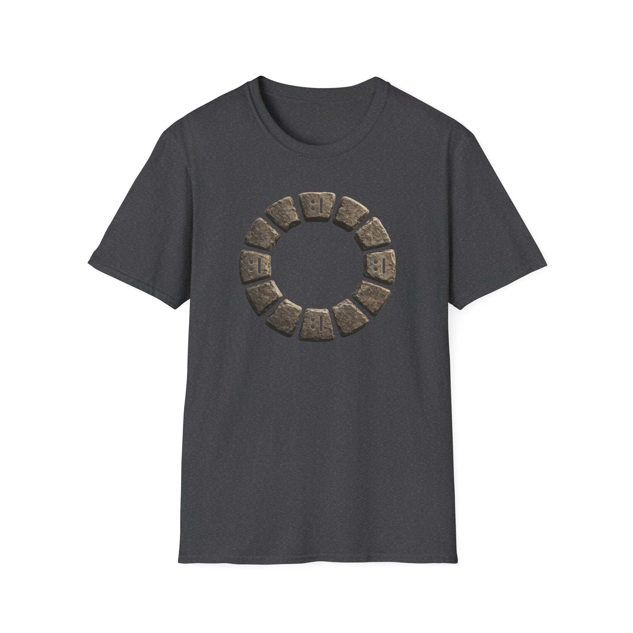 Wishing Well Stone Circle T‑Shirt - Rustic Worn Ring Design