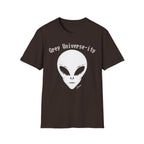 Alien Graphic T-Shirt — “Grey Universe-ity” Retro UFO Tee