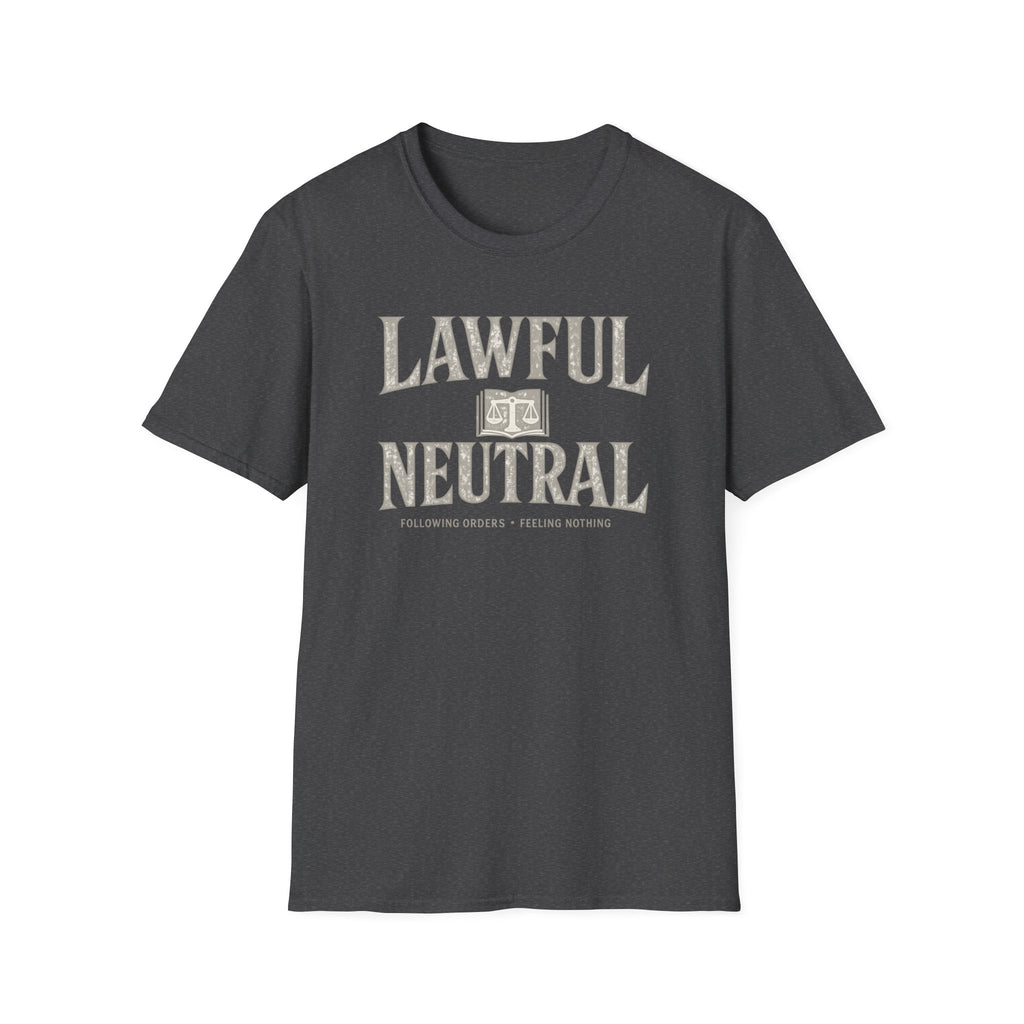 Lawful Neutral T-Shirt – RPG Alignment Tee with Scales Graphic