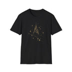 Sparkling Castle T-Shirt — Gold Fairy Tale Castle Graphic