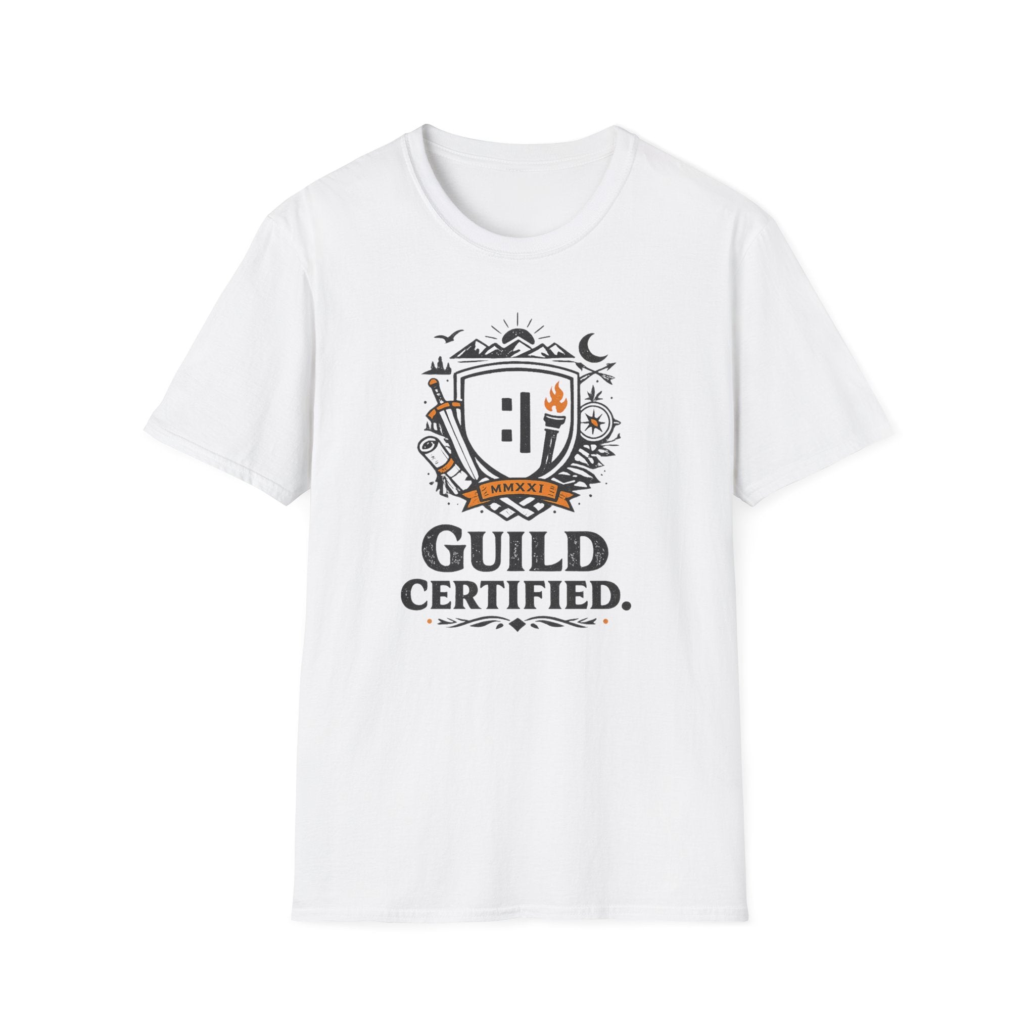 Guild Certified T-Shirt — Crest Emblem Gaming Logo Tee