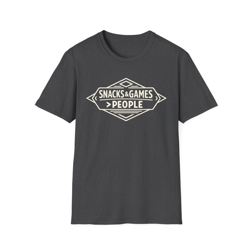 Snacks & Games > People T-Shirt - Funny Gamer Snack Tee