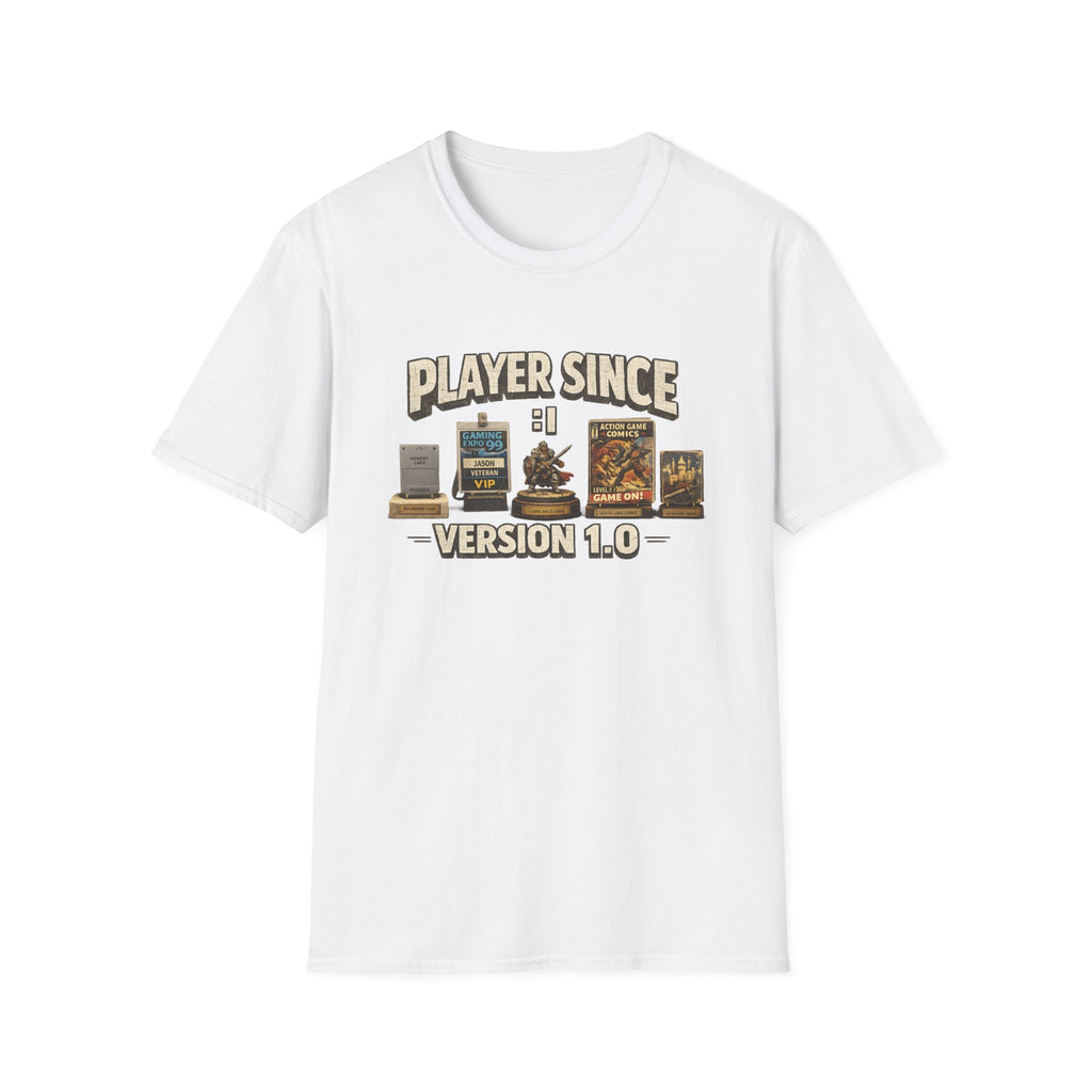 Player Since Version 1.0 T-Shirt — Retro Gamer Tee