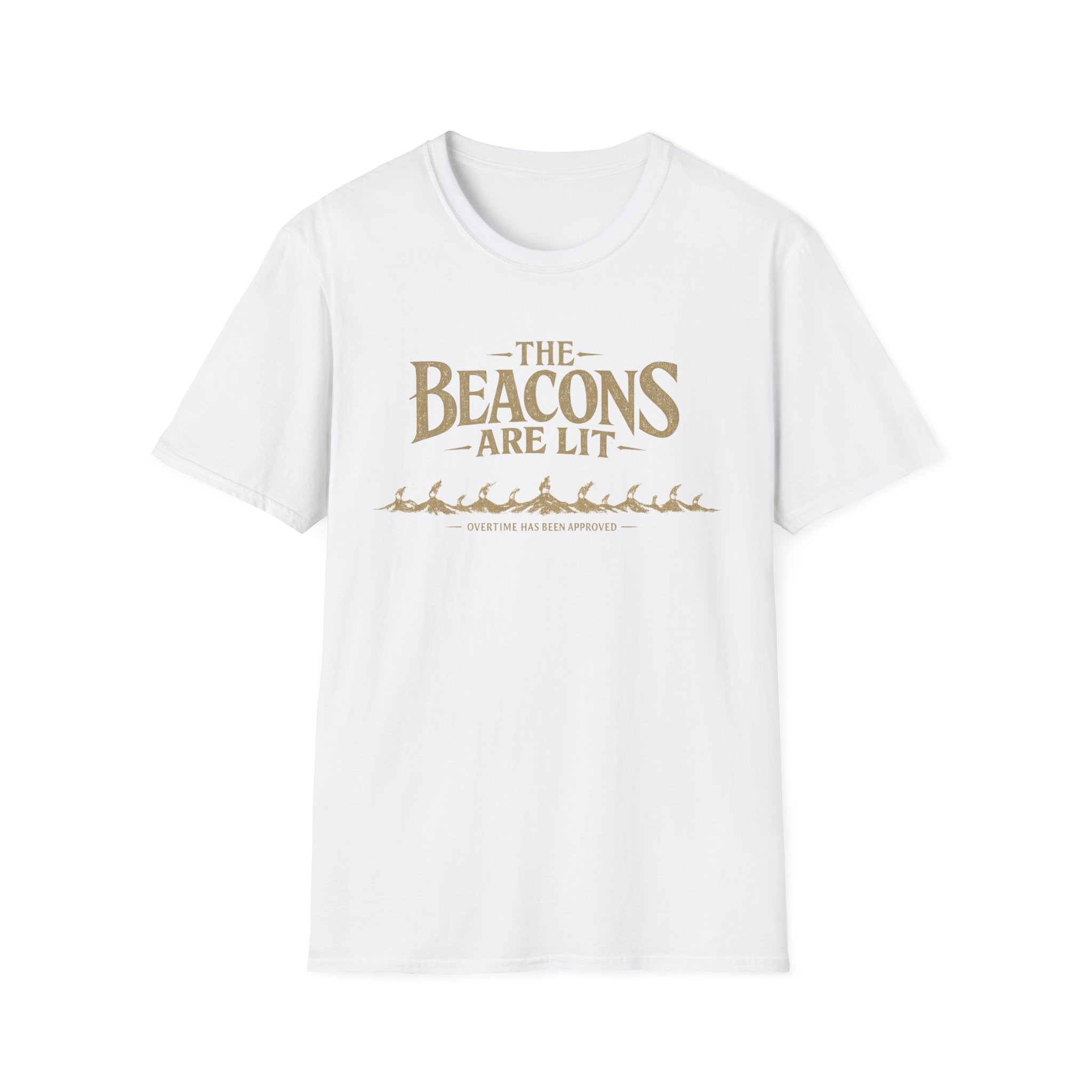 "The Beacons Are Lit" T-Shirt - Overtime Approved Funny Vintage Fantasy Graphic Tee