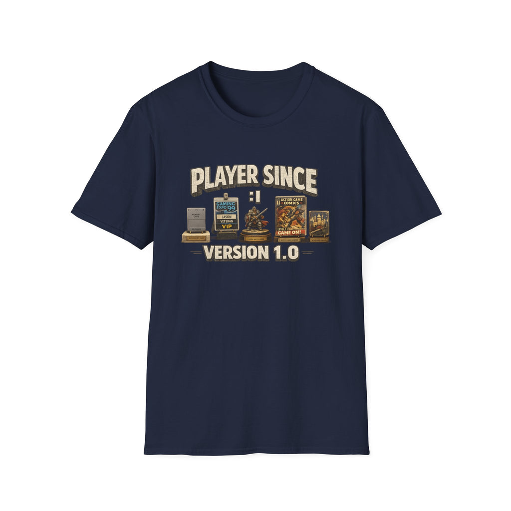 Player Since Version 1.0 T-Shirt — Retro Gamer Tee