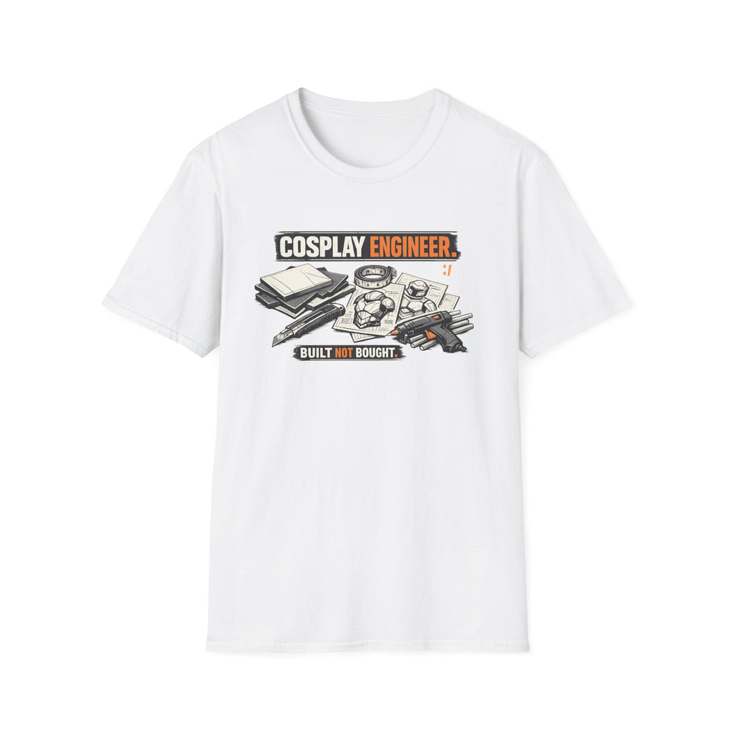 Cosplay Engineer T‑Shirt — "Built Not Bought" Maker Tee