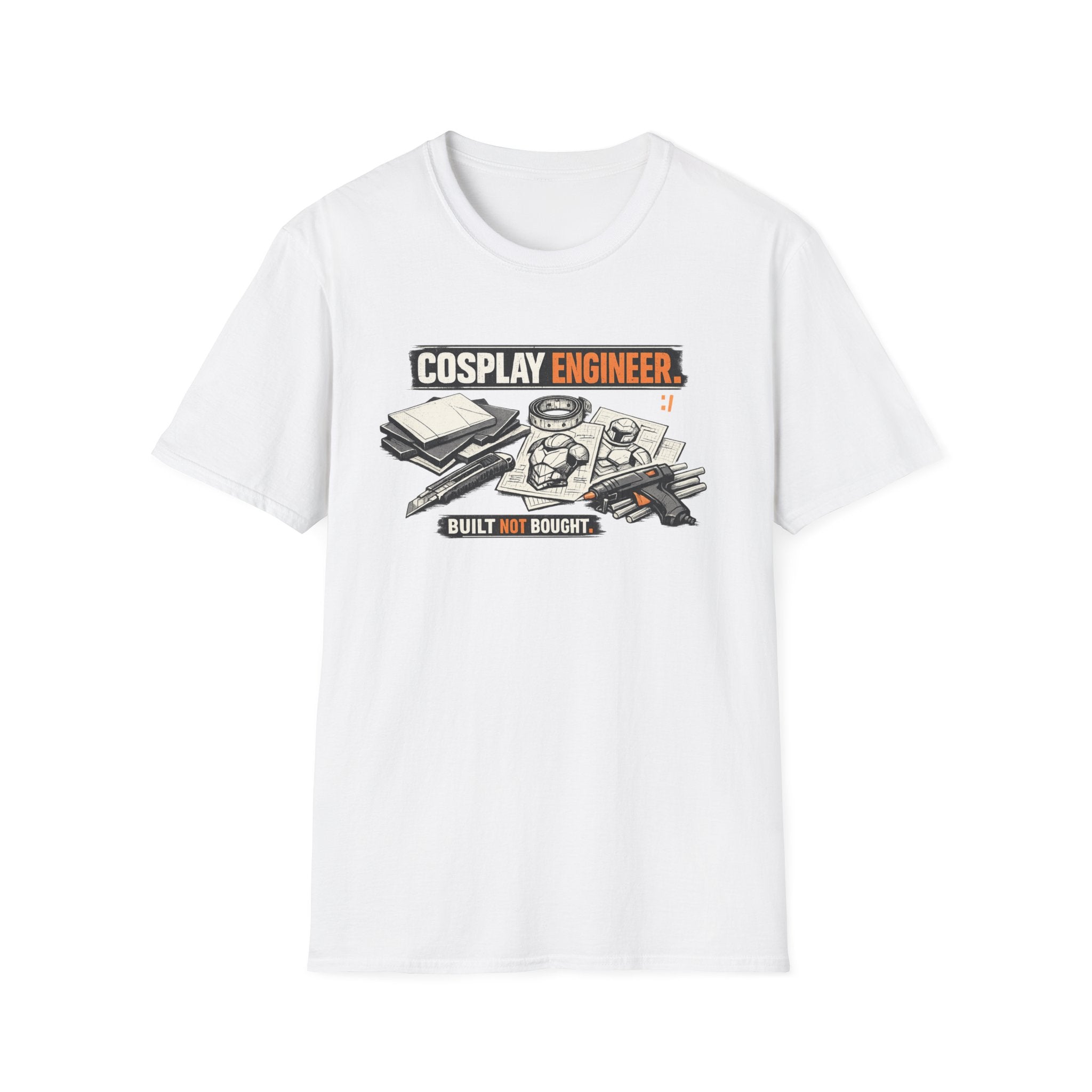 Cosplay Engineer T‑Shirt — "Built Not Bought" Maker Tee