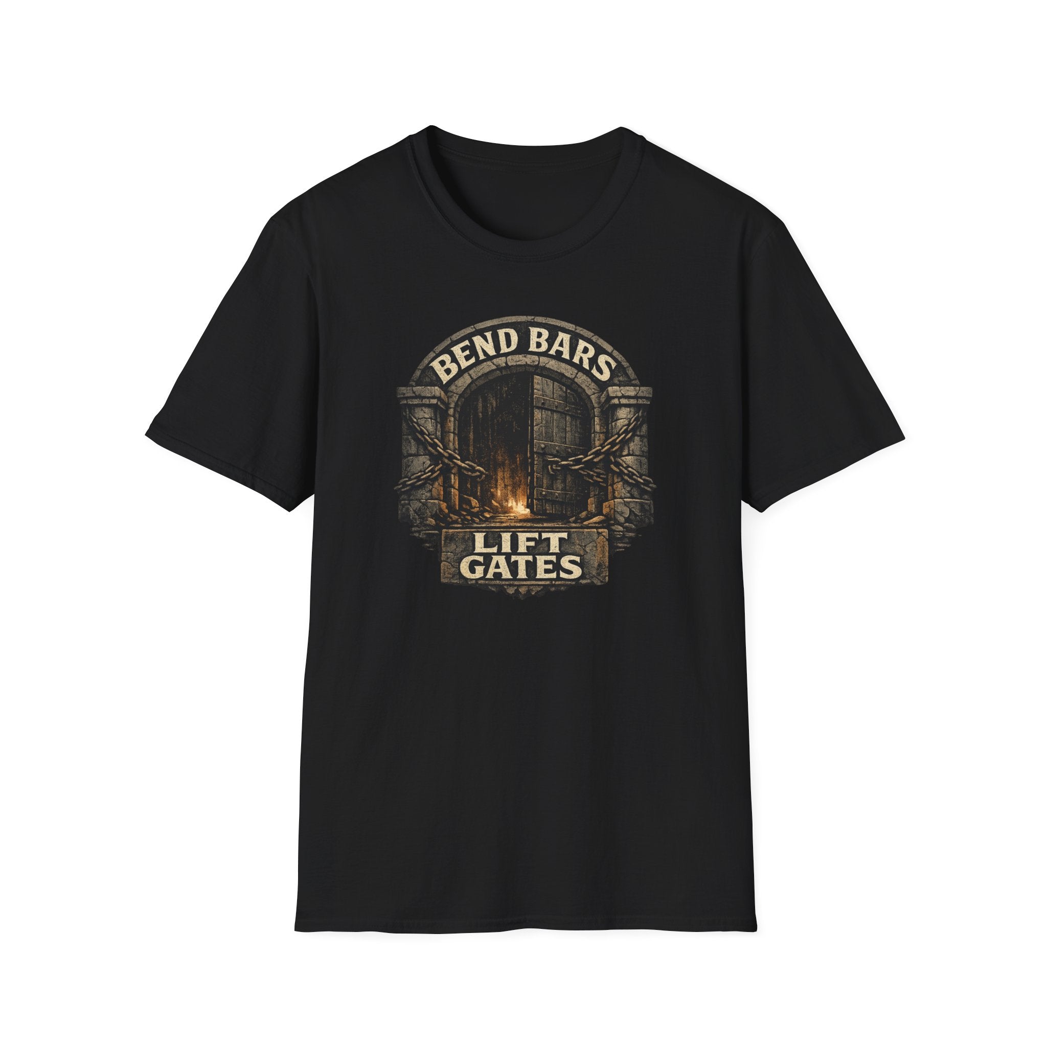 Bend Bars Lift Gates T-Shirt — Vintage D&D Tee