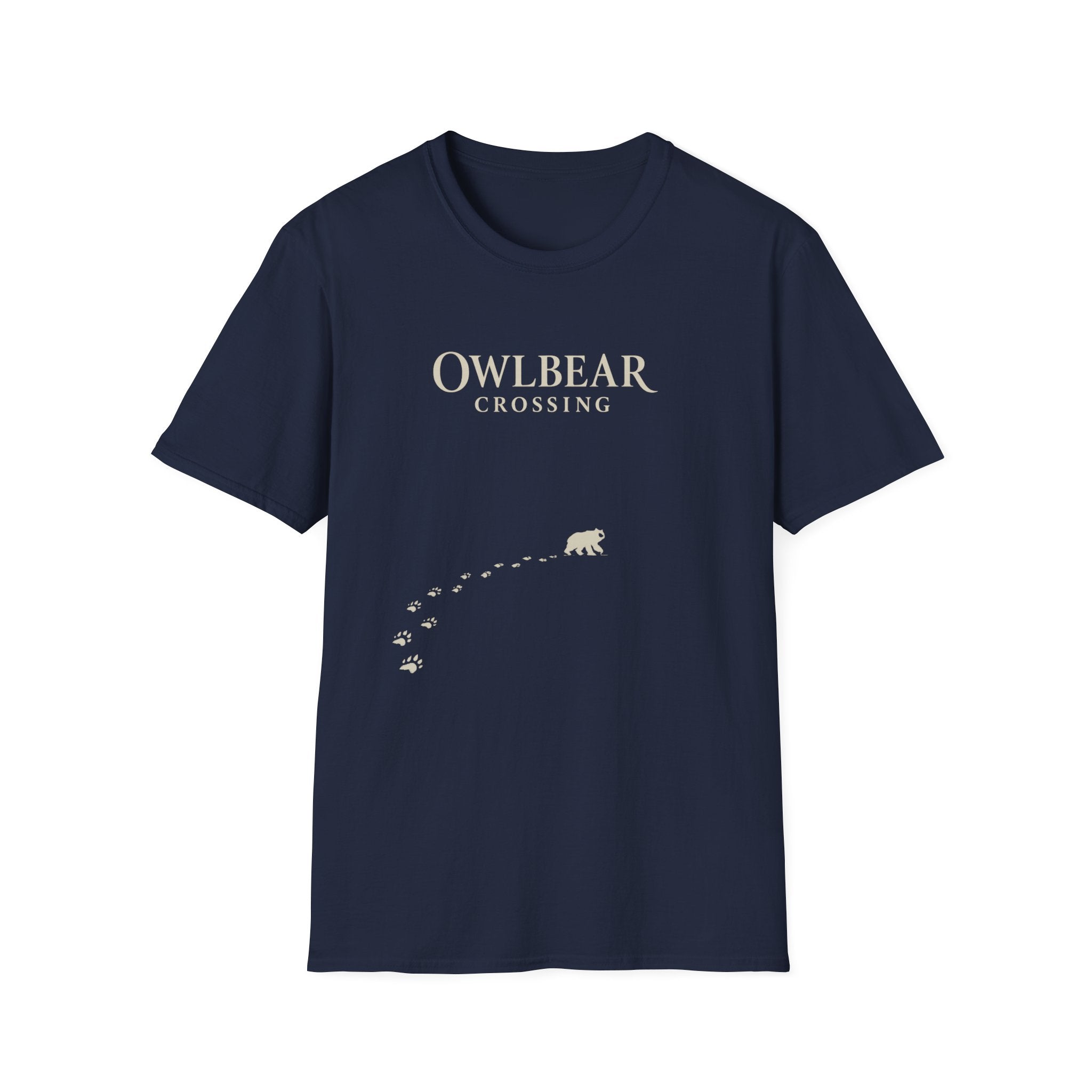 Owlbear Crossing T‑Shirt — Cute Fantasy Creature Graphic Tee