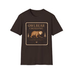Owlbear Crossing Sign T-Shirt - Fantasy Creature Graphic Tee