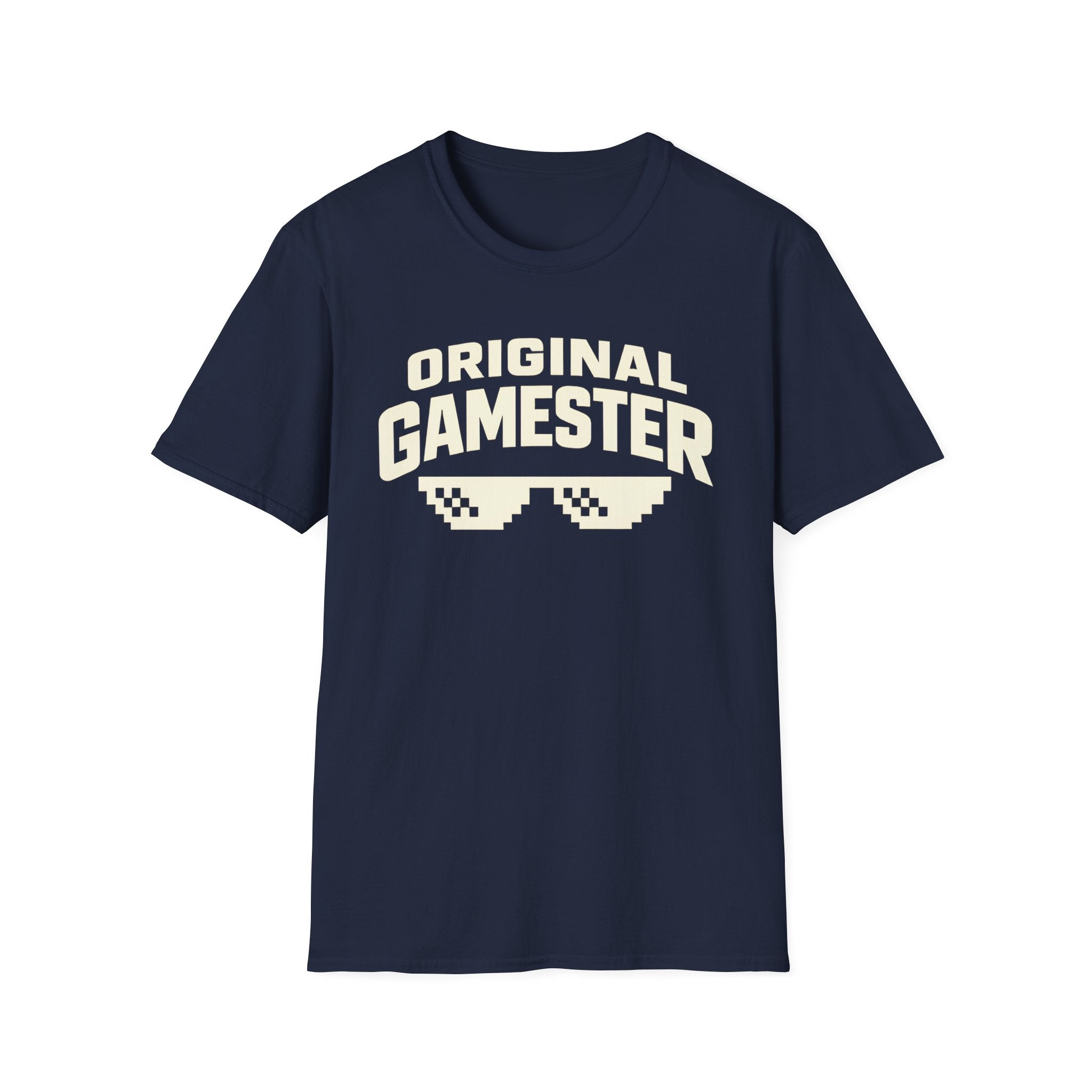 Original Gamester T-Shirt — Retro Pixel Sunglasses Gaming Tee
