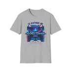 I'd Rather Be Gaming T‑Shirt — Retro Neon PC Gamer Tee